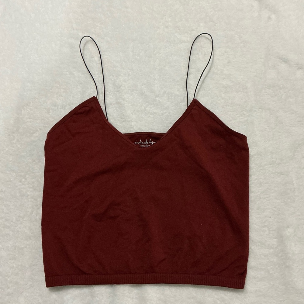 Free People Deep Red Camisole Top